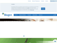 Tablet Screenshot of biogen-international.com